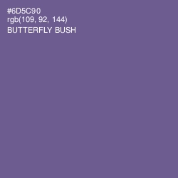 #6D5C90 - Butterfly Bush Color Image